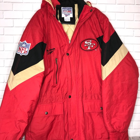 reebok 49ers jacket